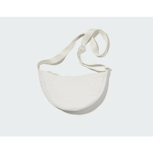 фото Сумка кросс-боди uniqlo, фактура гладкая, белый