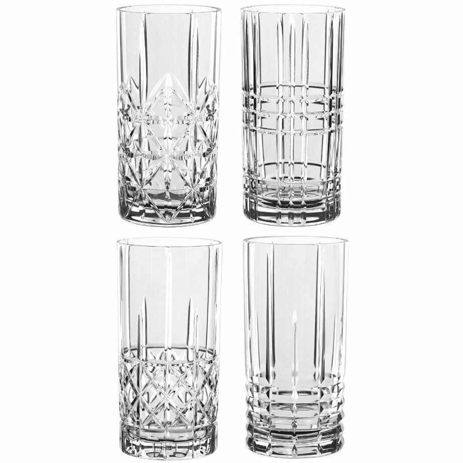 Набор из 4-х хрустальных стаканов для коктейлей, 445 мл, прозрачный, серия Highland, Nachtmann, 97784
