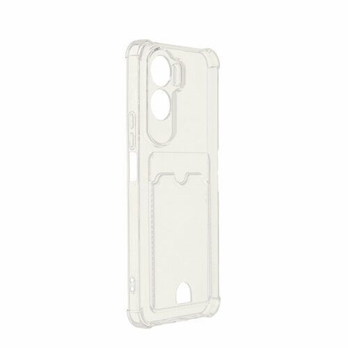 Чехол Zibelino для Honor 90 Lite 5G Silicone Card Holder защита камеры Transparent ZSCH-HON-90-LITE-CAM-TRN