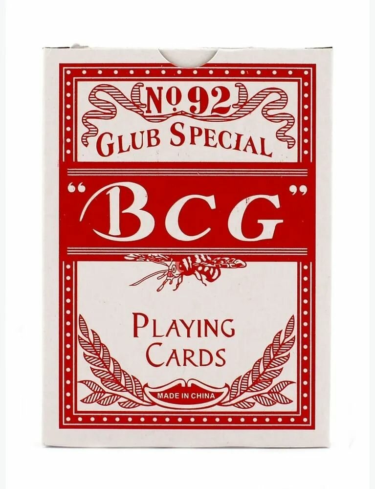 Карты для покера "BCG RED"