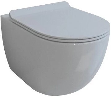 фото Подвесной безободковый унитаз с сиденьем микролифт Esbano Gardena ESUPGARDW