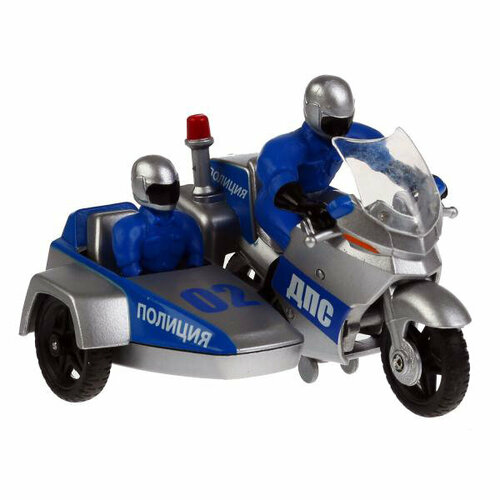 Мотоцикл Технопарк с коляской и фигуркой, Полиция SB-16-48WBp