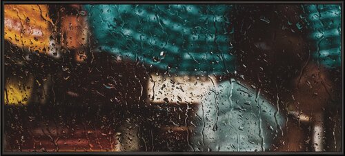 Изображение товара Магнитная настенная доска АртБорд "Дождь", 75х34 см, полимерная для хранения магнитов, с горизонтальным и вертикальным креплением, для дома и офиса, в тонком алюминиевом багете, 75х34 см