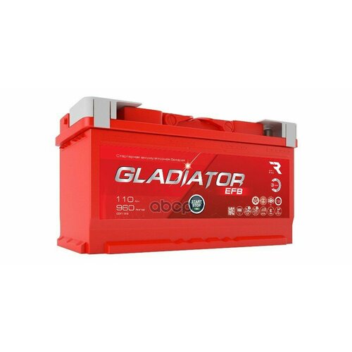 Аккумулятор Gladiator Efb 110 Ah, 960 A, 353X175x190 Обр. GLADIATOR арт. GEF11000