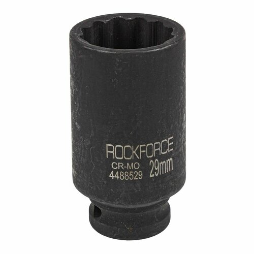 головка 29мм 1 6гр удар удлин rockforce rf 48510029 force f 48510029 Головка ударная глубокая 29мм (12гр.), 1/2' Rock FORCE RF-4488529