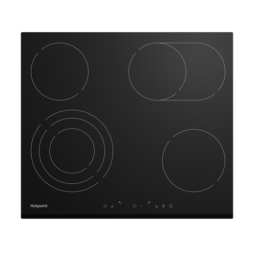 Электрическая варочная поверхность Hotpoint HR 6T6 B S, 60 см, черный