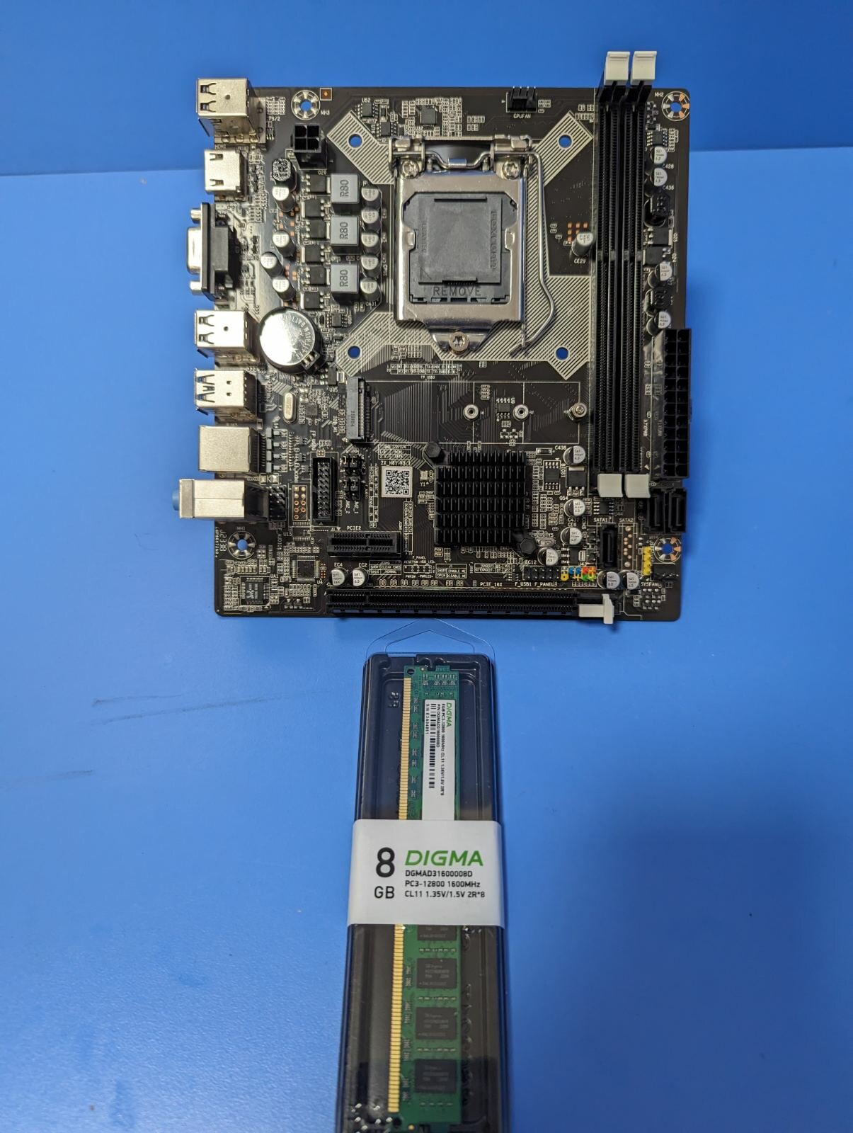 Комплект Материнская Плата Intel H81 + Оперативная Память 8GB DDR3 1600