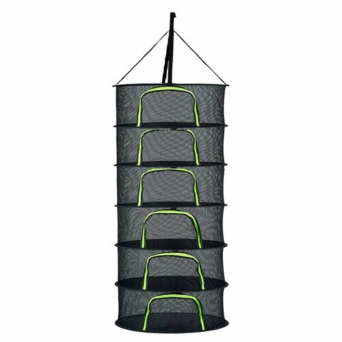 Подвесная сетка-сушилка для овощей зелени фруктов универсальная сушилка для вяления рыбы черная 6 секции 134900₽