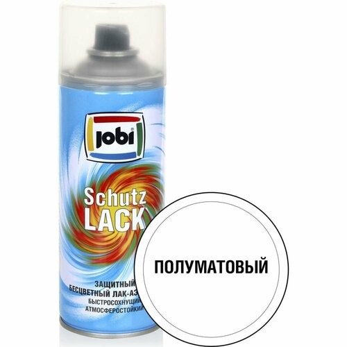 JOBI Лак аэрозольный акриловый полуматовый бесцветный 520мл 31634 787₽