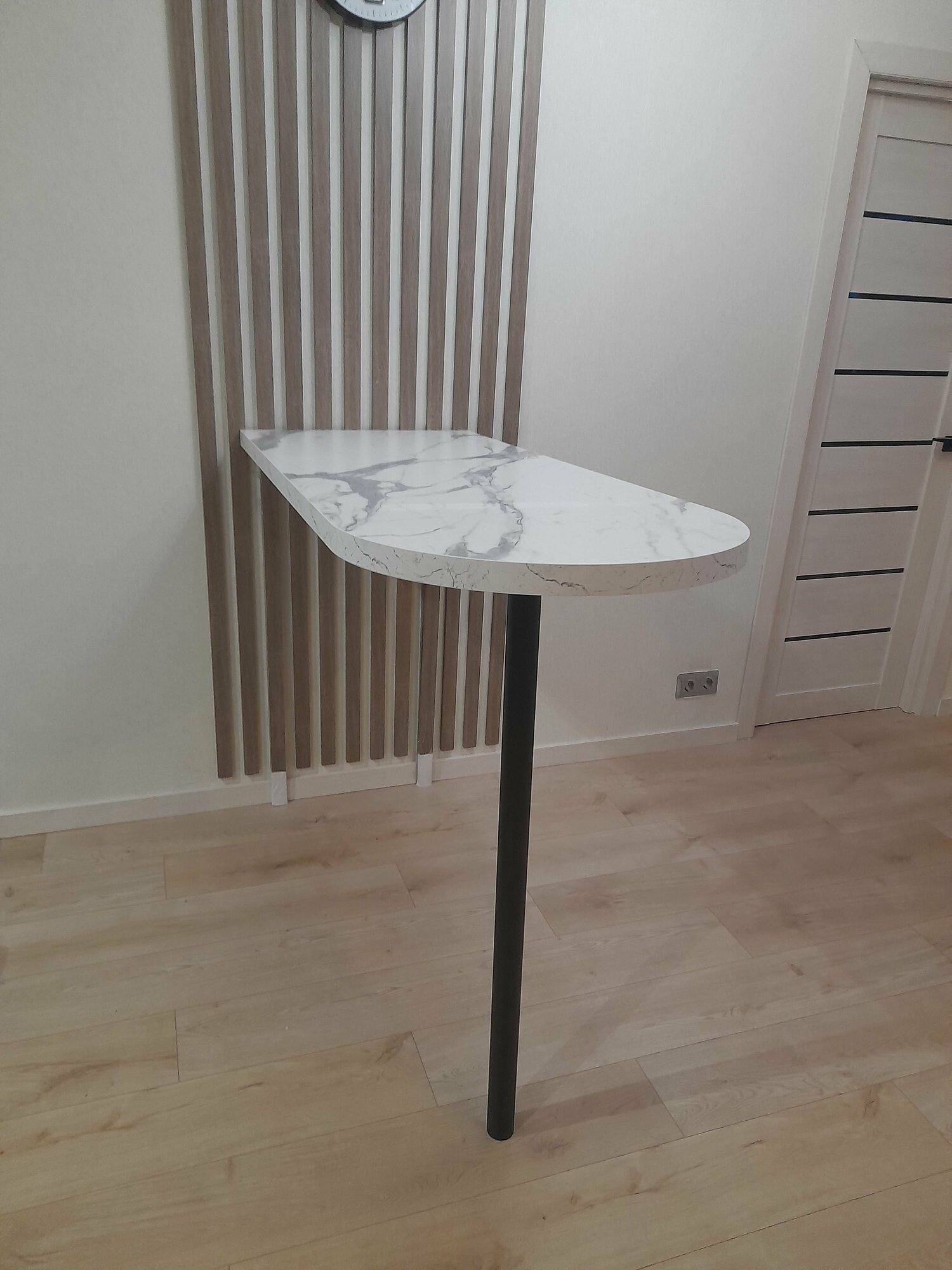 Барная стойка БС-1Ч Белый мрамор