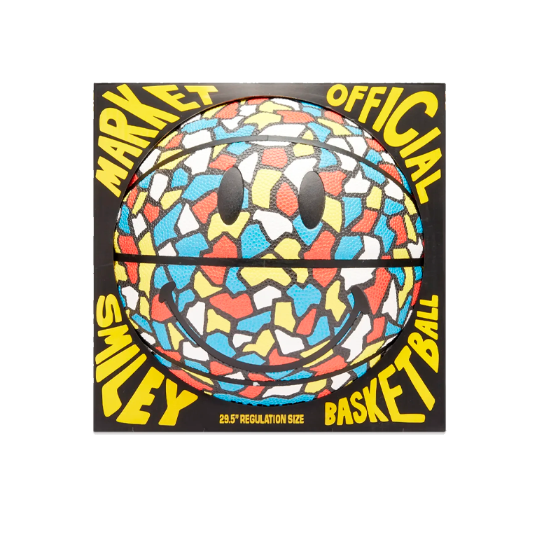 Market Smiley Market Mosaic Basketball Multicolor