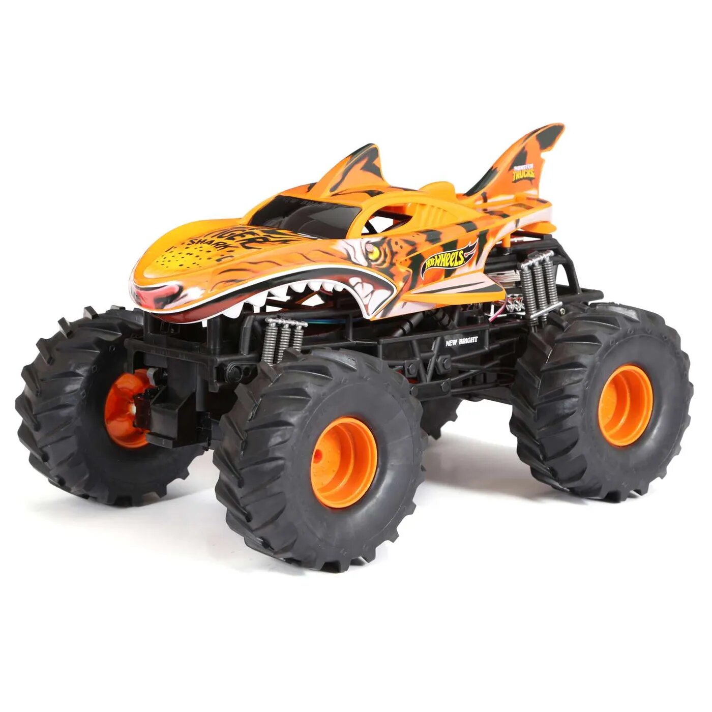 Машина Hot Wheels РУ 1:10 Monster Truck Tiger Shark 61050