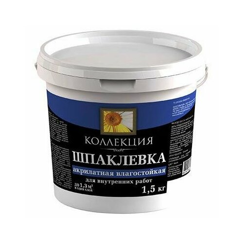 Шпаклевка-замазка акрилатная влагостойкая 15 кг ведро ВИТКоллекция 645₽
