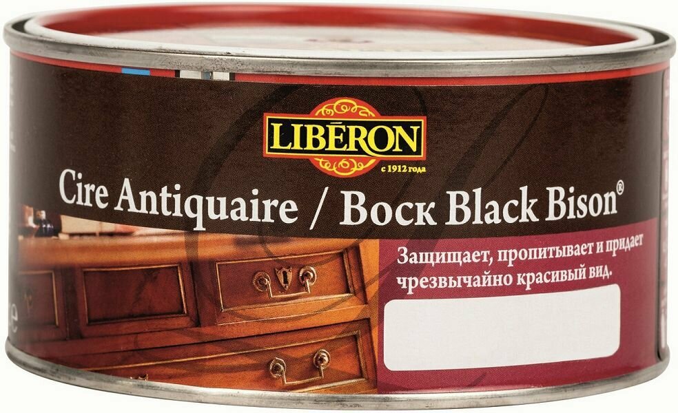 Воск в банке LIBERON, цвет Дуб Темный, 500мл.