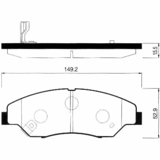 Колодки тормозные передние Sangsin Brake для Kia SPORTAGE 2.0 94-03, 4 шт