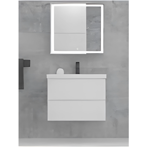 Тумба в ванную Манхэттен 60 под раковину Слим 60 подвесная белая 602х450х550 20350₽