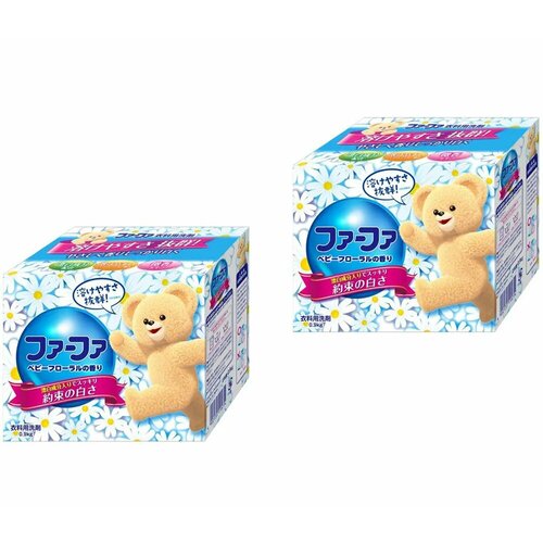 Стиральный порошок Nissan Fafa концентрированный для детской одежды с цветочным ароматом 2 упаковки900г 1098₽