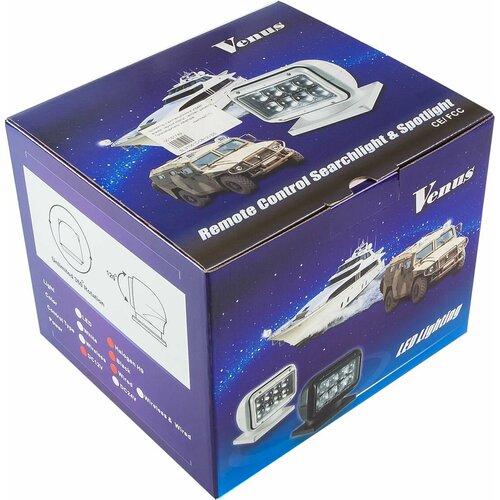 Прожектор с дистанционным управлением черный корпус галоген джойстик модель 310 SL31051DCB12VSD 46903₽