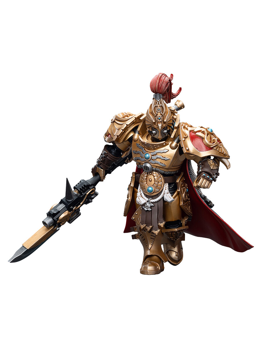 Фигурка JOYTOY Warhammer 40K Adeptus Custodes Shield Captain with Guardian Spear 1:18