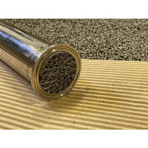 СПН насадка + царга 1, 5" дюйма 1000 мм + пыжи селиваненко проф. утрамбованная (Спирально-призматичес кая нержаеющая 3х3)