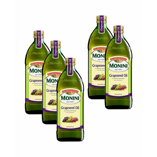 фото Масло monini из виноградных косточек grapeseed oil 1 л. - 5 шт