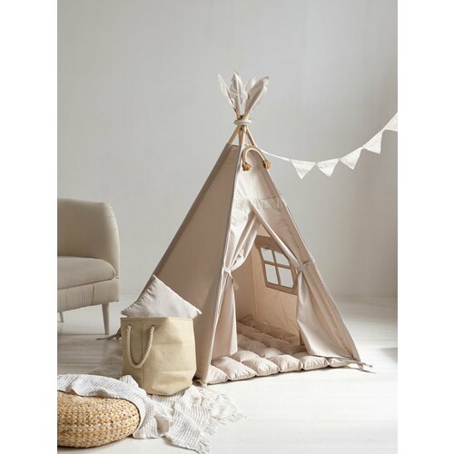 Вигвам детский с ковриком, игровой домик для детей Tipi.room