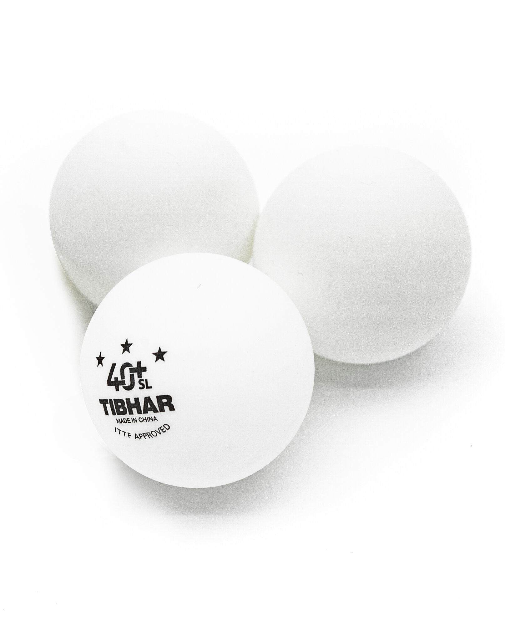 Мячи для настольного тенниса Tibhar 3*** 40+ SL, бел. 3 шт.