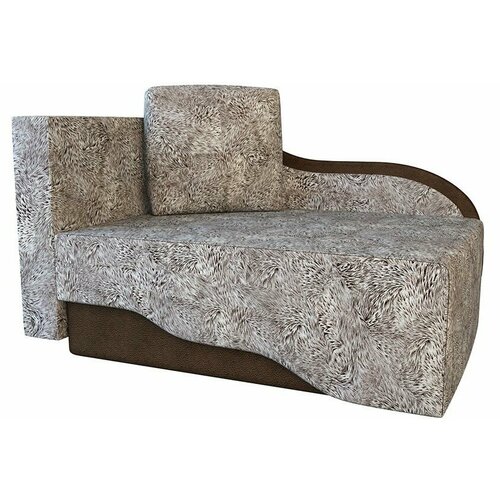 Диван-кушетка Малютка левый Велюр темный 70см