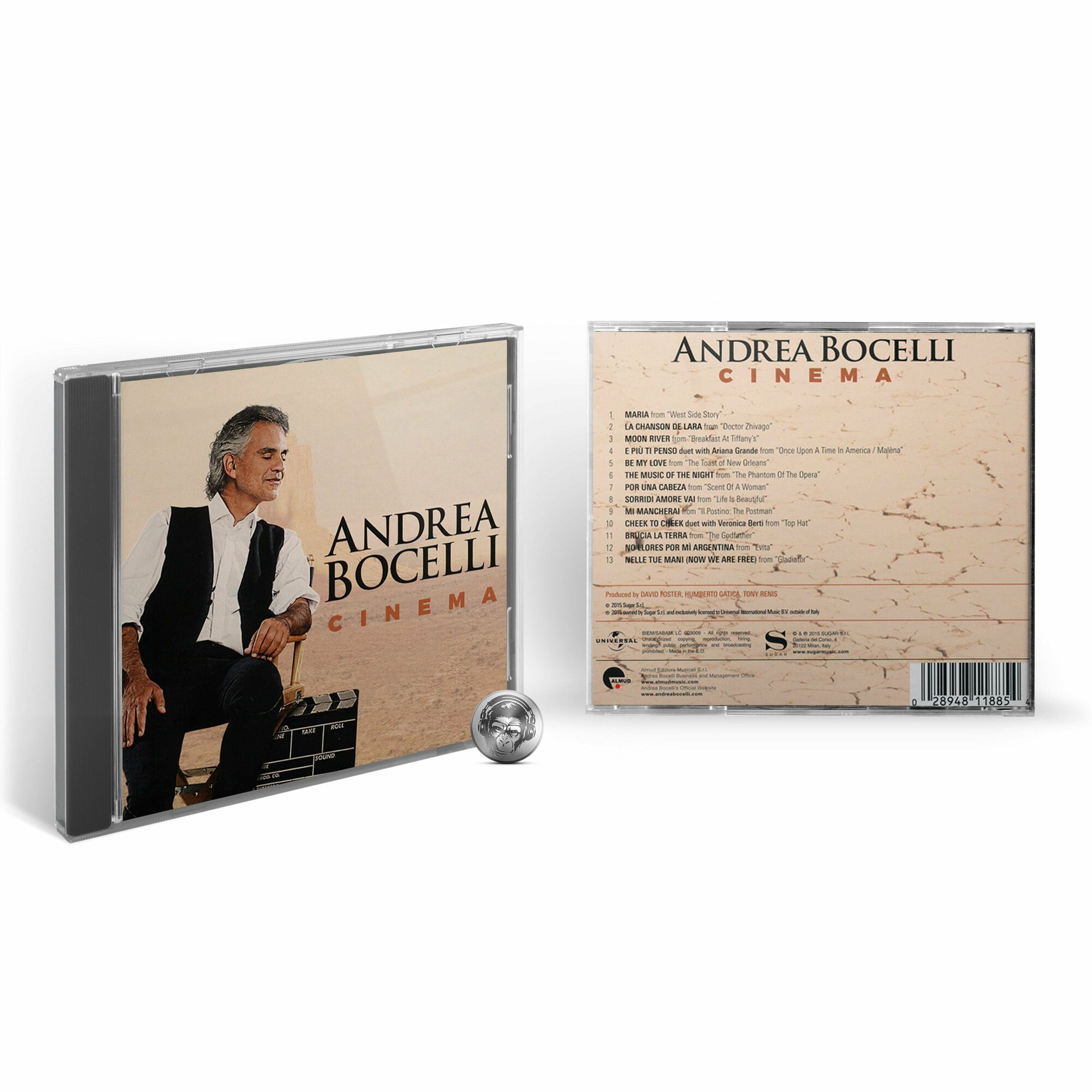 Andrea Bocelli Cinema CD Медиа - фото №4
