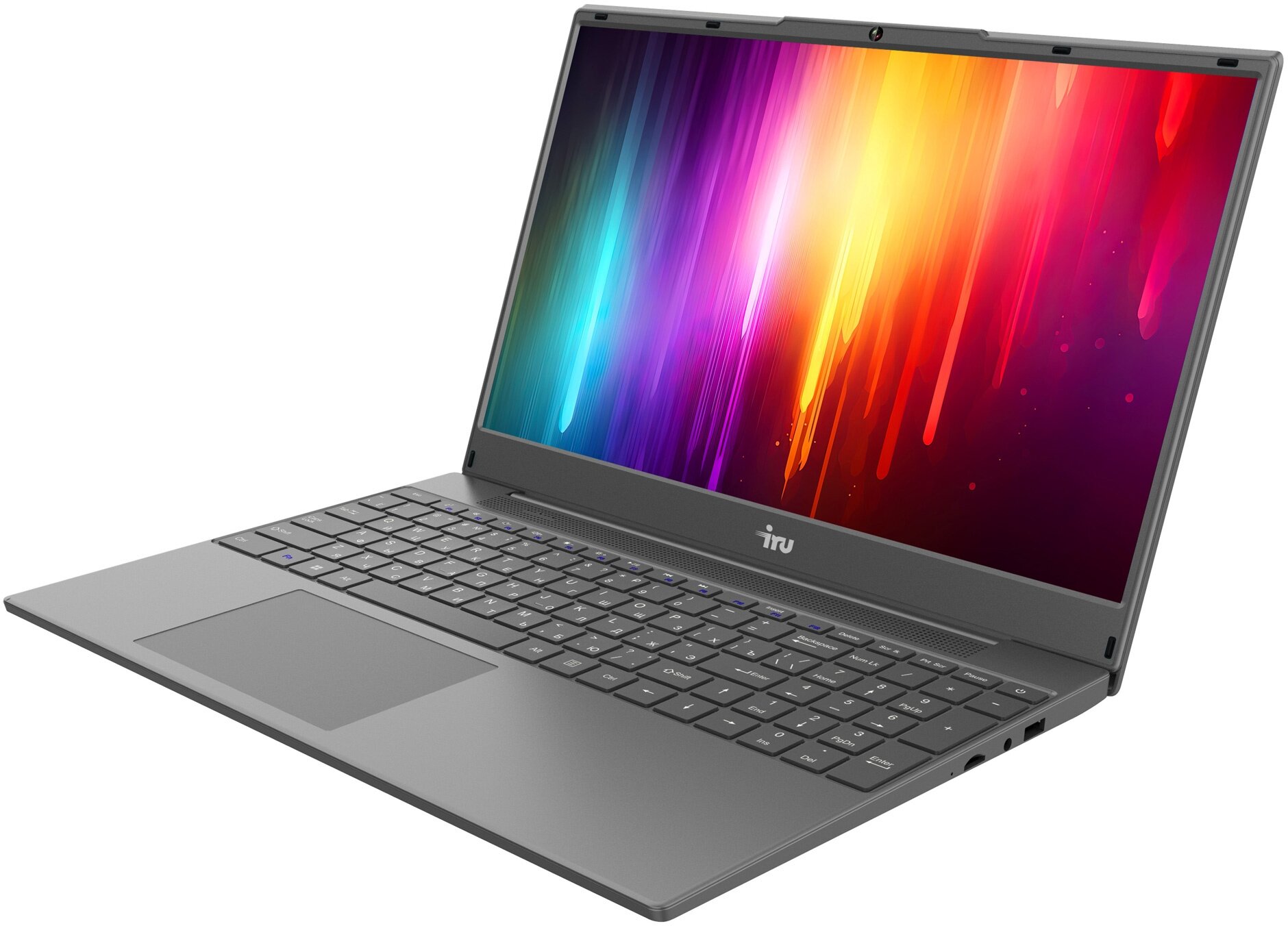 Ноутбук IRU Калибр 15PH, 15.6", IPS, AMD Ryzen 5 5500U 16ГБ, SSD 512ГБ, AMD Radeon R7, черный