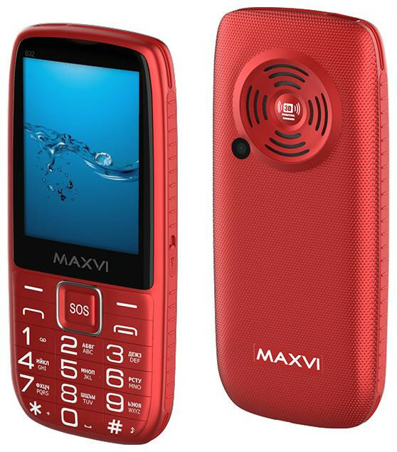 Телефон мобильный (MAXVI B32 Red)