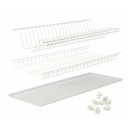 Сушка для посуды в верхний шкаф Ш50 см белая