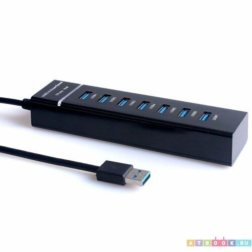 USB хаб Ks-is 7 x USB 2.0 F в USB 3.0 Type A M (KS-568) с БП