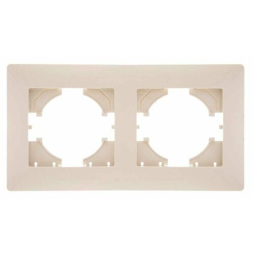 Рамка 2-м Bravo беж. GUSI С1020-003