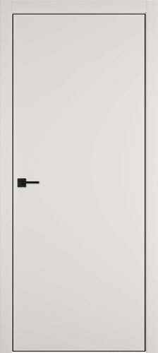 Изображение товара ДП Urban Z 700*2000 Emalex ice 4-хBE (запил 1+ запил под 2 петли AGB 2.0) с петлями и защелкой Morelli M1895 BL