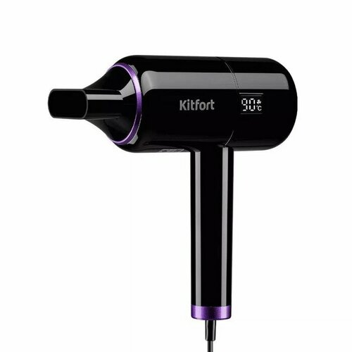 Фен Kitfort КТ-3241 1400 Вт регулировка скороститемпературы концентратор чёрный 495700₽