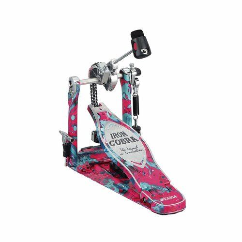 педаль для барабана tama hp910ln speed cobra drum pedal w case Педаль для барабана Tama HP900PMCS Power Glide Single Pedal Coral Swirl