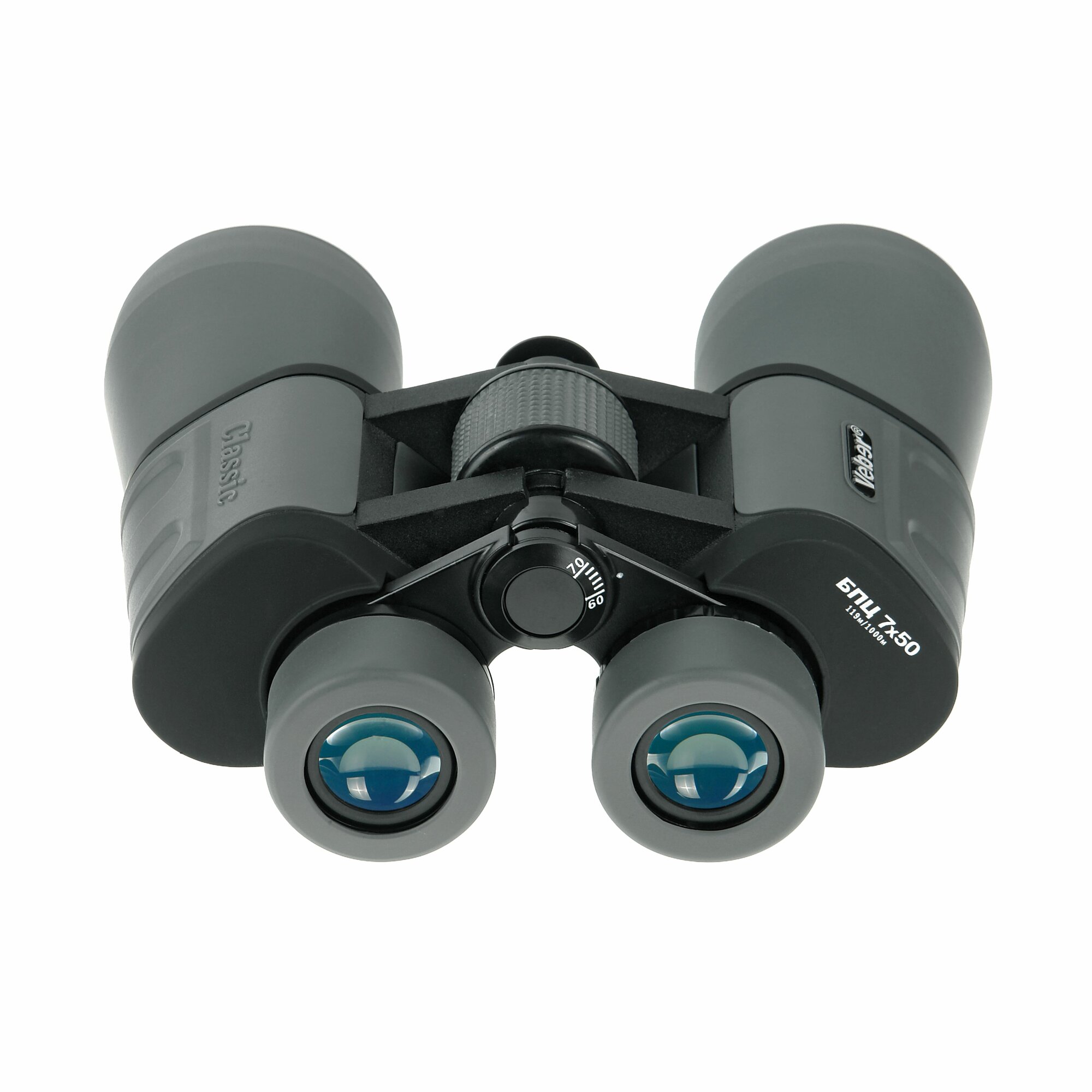 Бинокль Veber Classic БПЦ 7x50 VR серый — фото 1