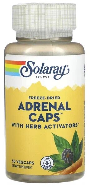 Solaray Adrenal Caps 60 caps