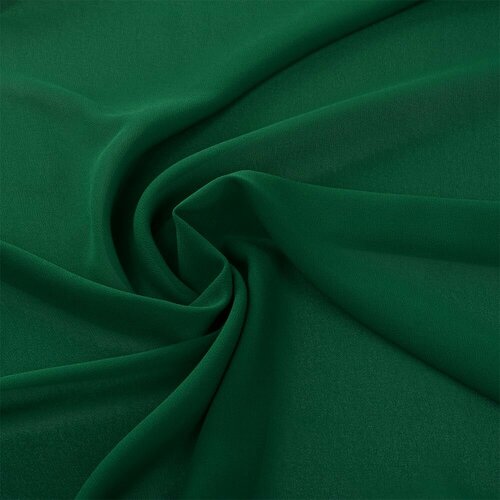 Ткань креп-шифон арт. TBY.8021-184 плот.105г/м2 100% ПЭ шир. 150см цв.184 т. зеленый уп.5м
