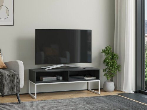 Изображение товара Тумба ТВ Айсберг Лофт Белый/северное дерево темное