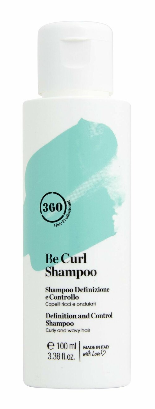 Дисциплинирующий шампунь для вьющихся и волнистых волос-Be Curl Shampoo 360 Hair Professional 100 ML