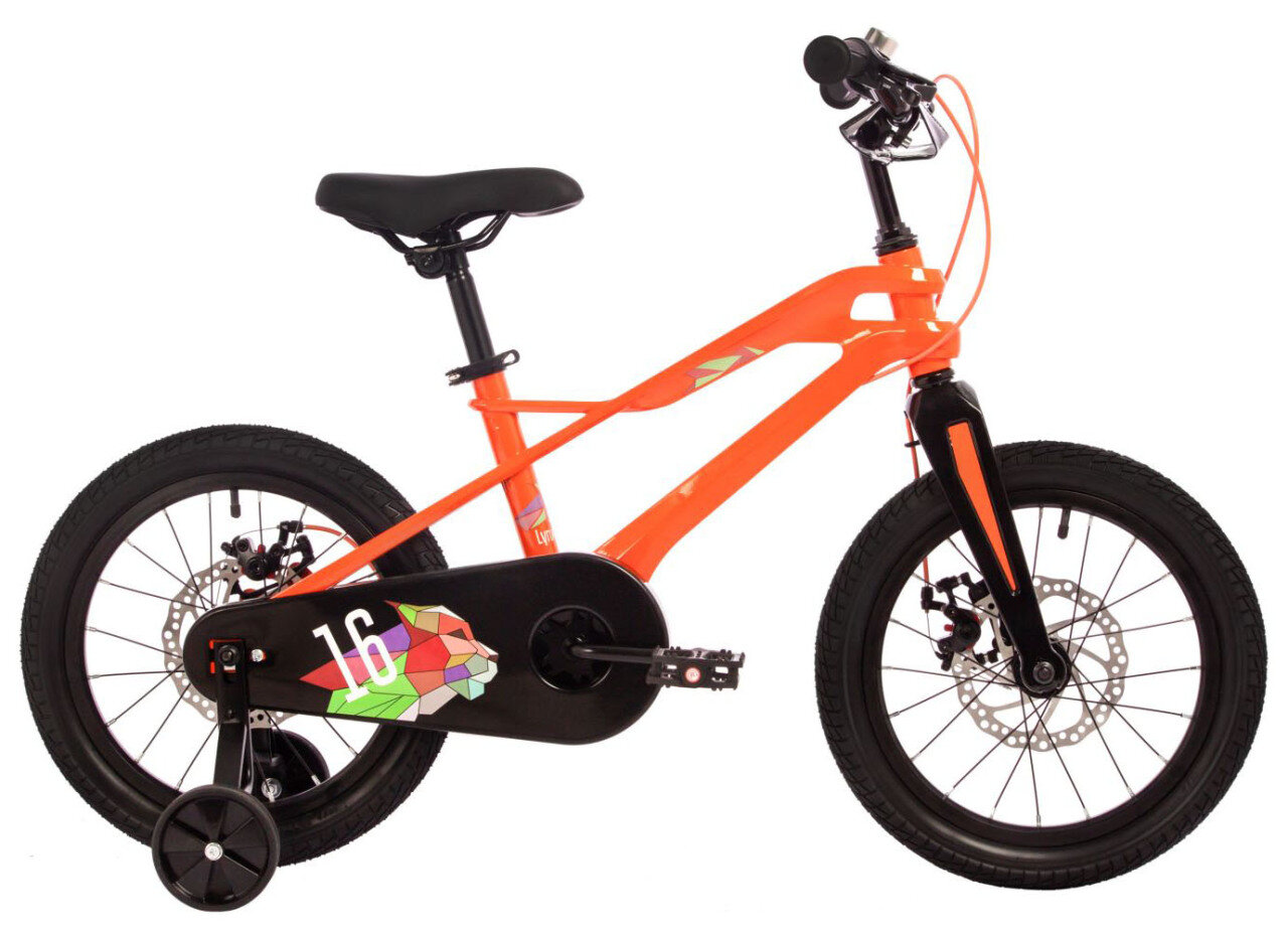 Детский велосипед Novatrack Lynx 16" (2024) 16 Оранжевый (101-115 см)