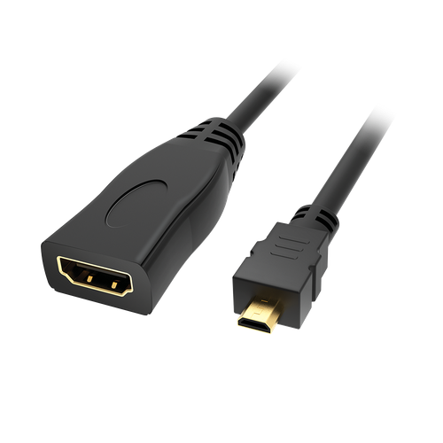 Аксессуар Akasa HDMI - Micro HDMI 25cm AK-CBHD09-25BK аксессуар akasa proslim hdmi hdmi 2m ak cbhd12 20bk