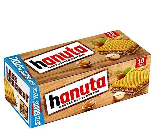 Печенье Hanuta (haselnuss-schnitte)/ Хрустящие запеченные вафли. (Германия)