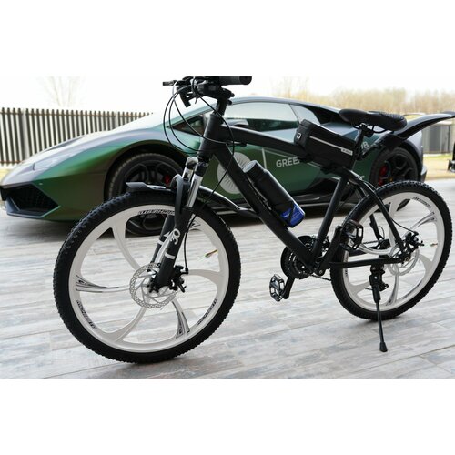 Велосипед Richiesto 24 Литые диски алюминиевый сплав рост 135 - 165 черный с белым 25500₽