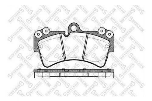 Колодки дисковые передние Stellox 1006000B-SX Porsche: 955.351.939.12 95535193915 955.351.939.10 95535193914