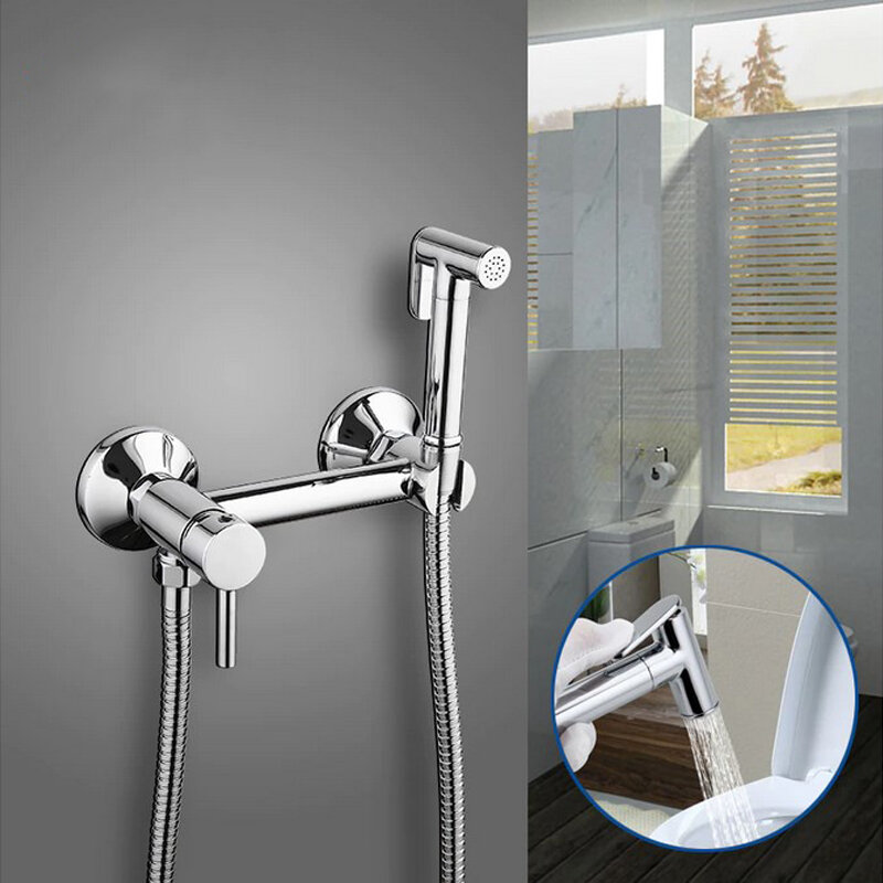 Смеситель для биде с гигиеническим душем Frap F7503 хром — фото 1