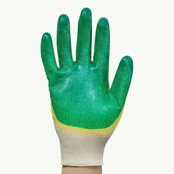 Перчатки х/б с 2-м латексным покрытием 