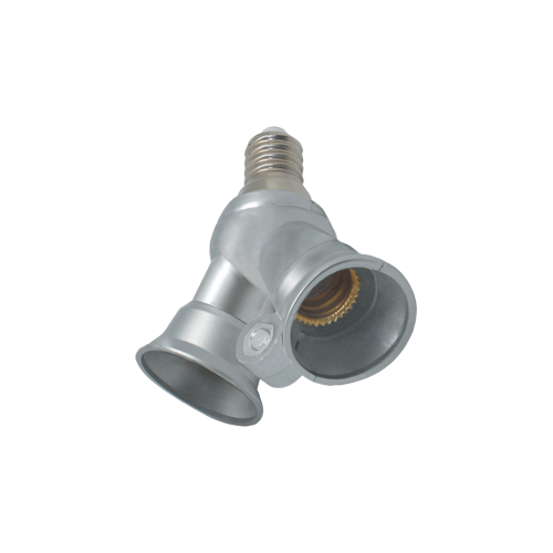 Переходник Ecola с цоколя E14 на 2хE14 Серебряный F4T24SEAY 155₽